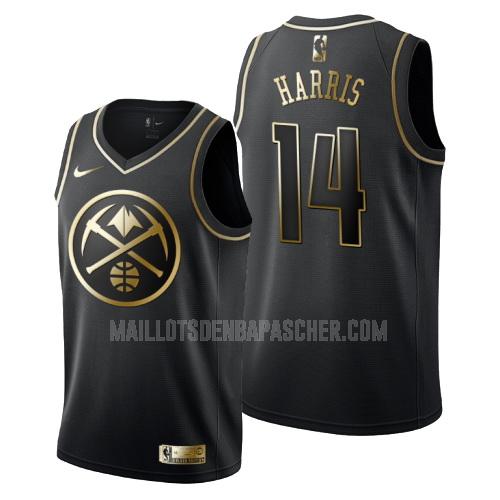 maillot nba homme de denver nuggets gary harris 14 noir or version