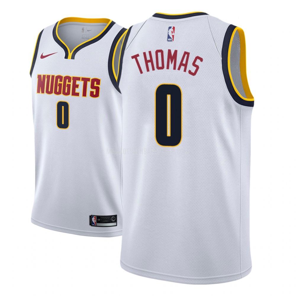 maillot nba homme de denver nuggets isaiah thomas 0 blanc association