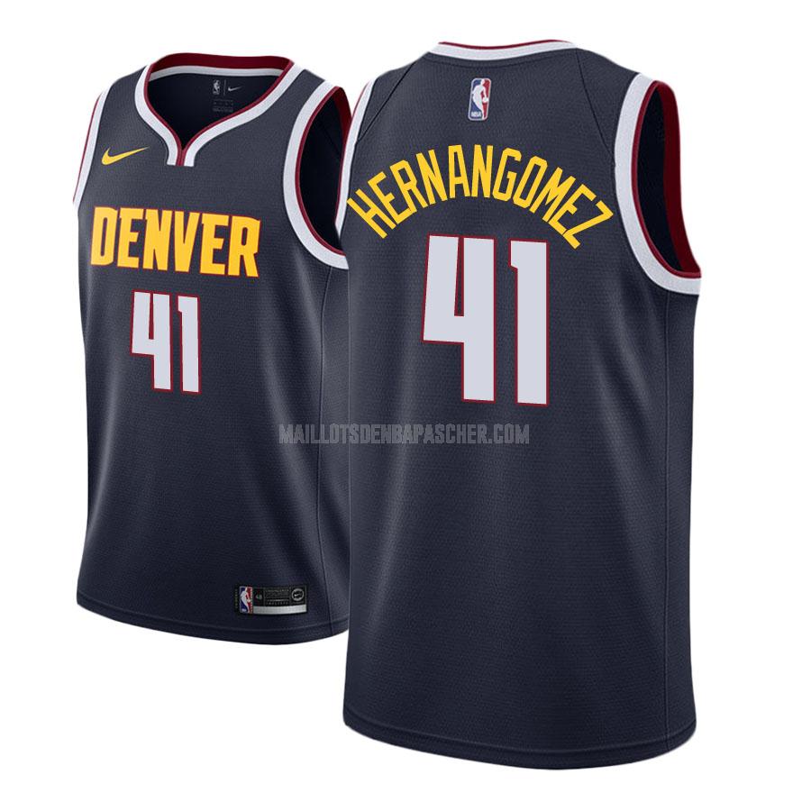 maillot nba homme de denver nuggets juan hernangomez 41 bleu marin icon 2018-19