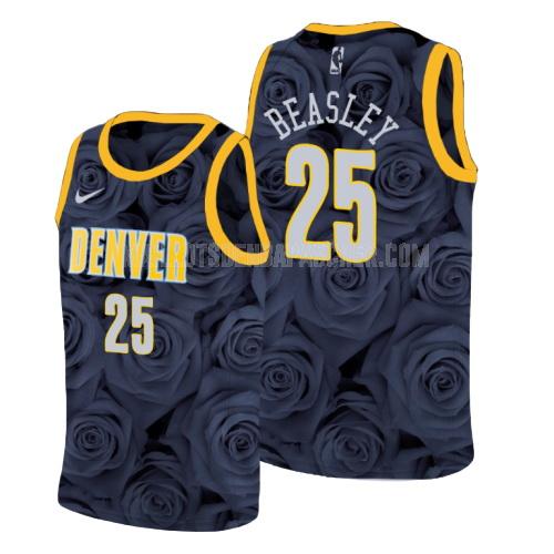 maillot nba homme de denver nuggets malik beasley 25 noir rosa