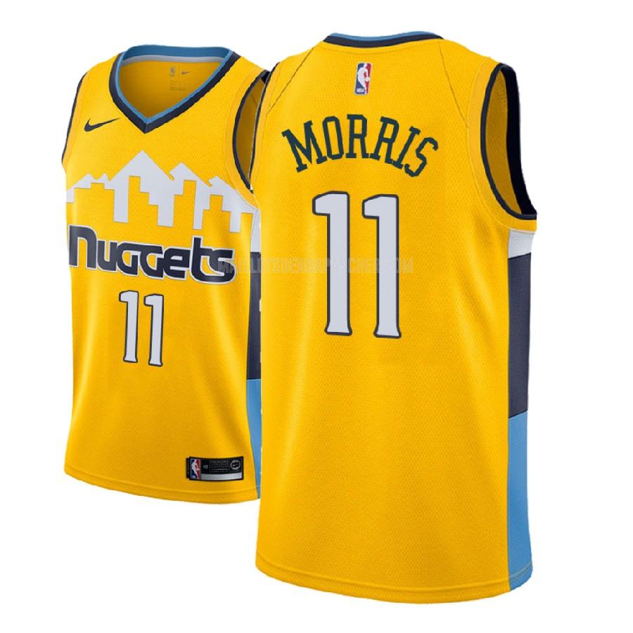 maillot nba homme de denver nuggets monte morris 11 jaune statement 2018-19