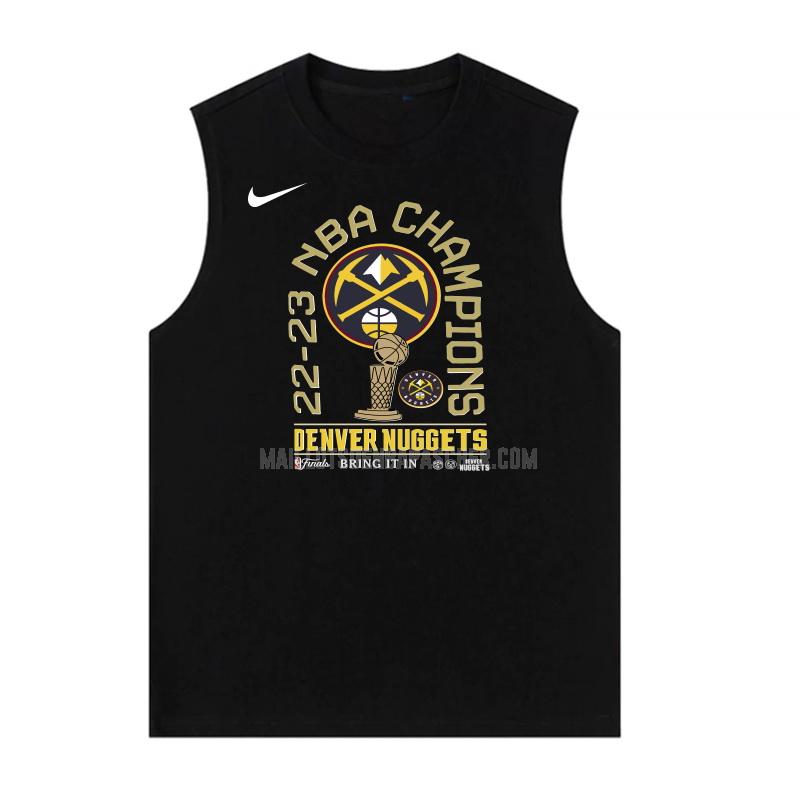 maillot nba homme de denver nuggets noir nba champions 2022-23