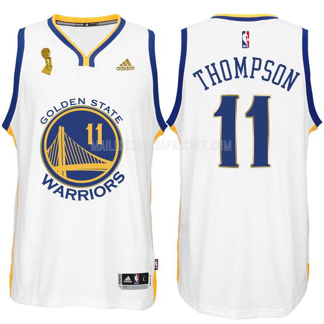 maillot nba homme de golden state warriors klay thompson 11 blanc champions