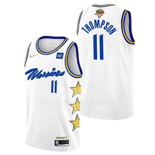 maillot nba homme de golden state warriors klay thompson 11 blanc championship earned edition 2022