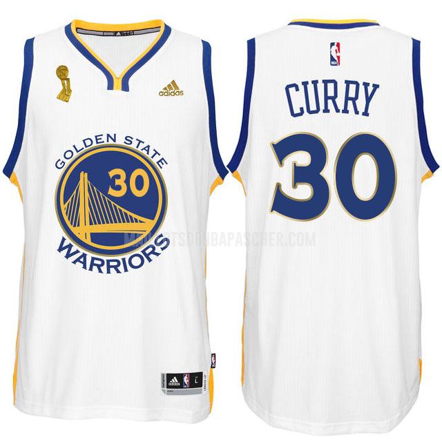maillot nba homme de golden state warriors stephen curry 30 blanc champions