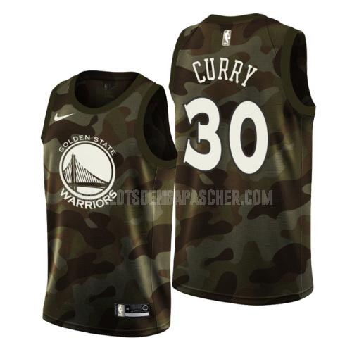 maillot nba homme de golden state warriors stephen curry 30 camouflage memorial day 2019