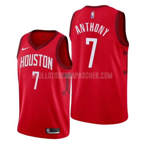 maillot nba homme de houston rockets carmelo anthony 7 rouge earned version