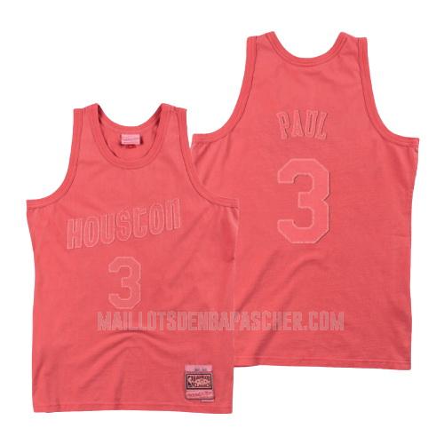 maillot nba homme de houston rockets chris paul 3 rouge lavé