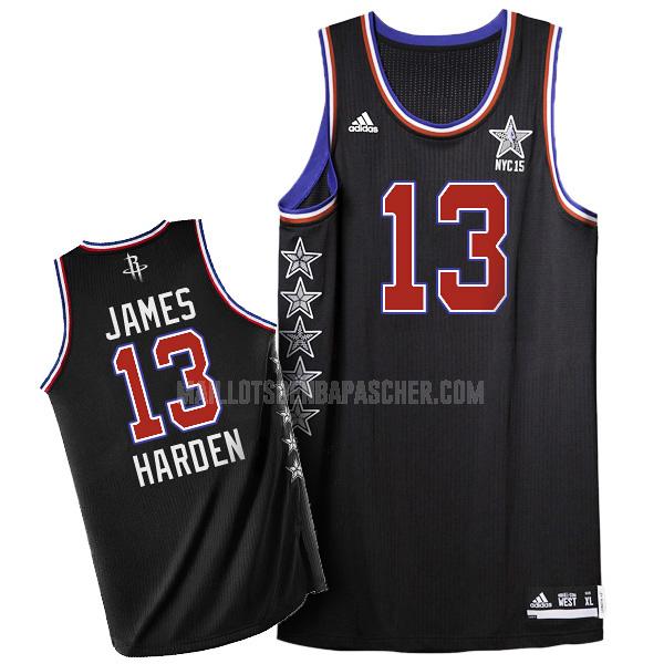 maillot nba homme de houston rockets james harden 13 noir nba all-star 2015