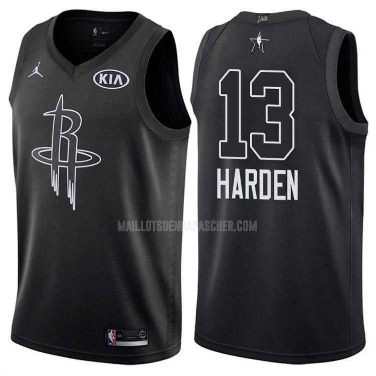 maillot nba homme de houston rockets james harden 13 noir nba all-star 2018