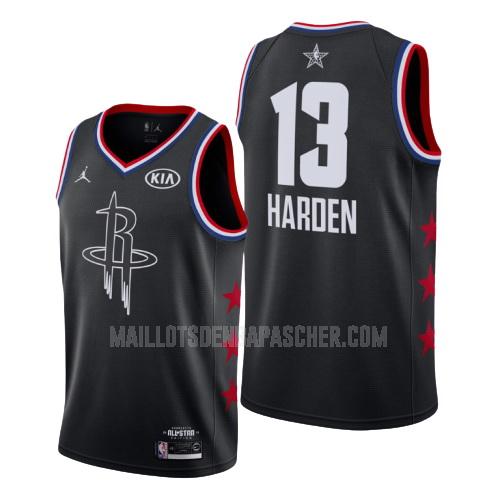 maillot nba homme de houston rockets james harden 13 noir nba all-star 2019