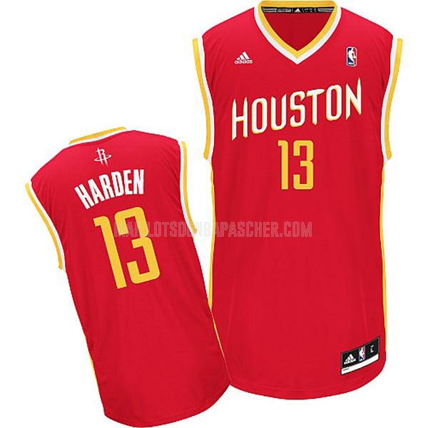 maillot nba homme de houston rockets james harden 13 rouge alterner