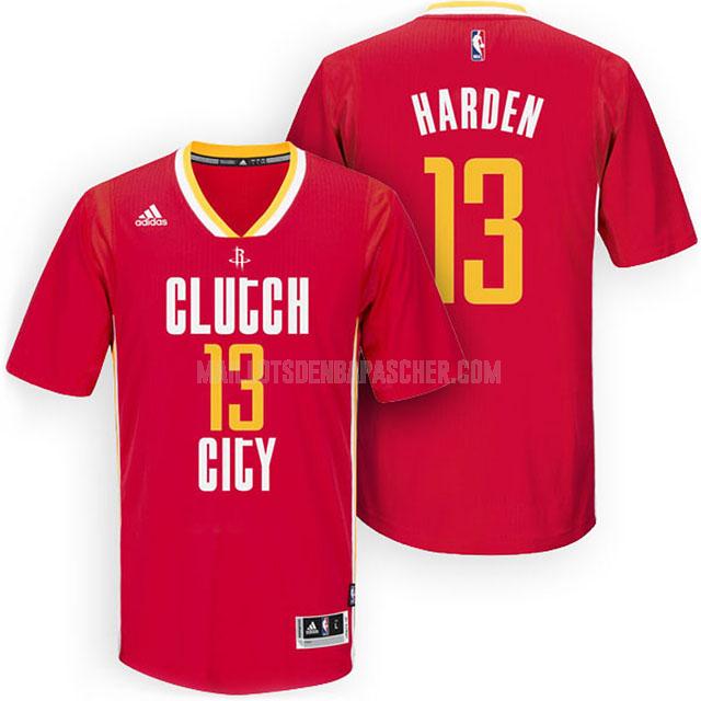 maillot nba homme de houston rockets james harden 13 rouge city edition 2016