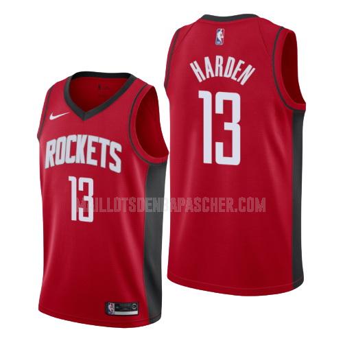 maillot nba homme de houston rockets james harden 13 rouge icon