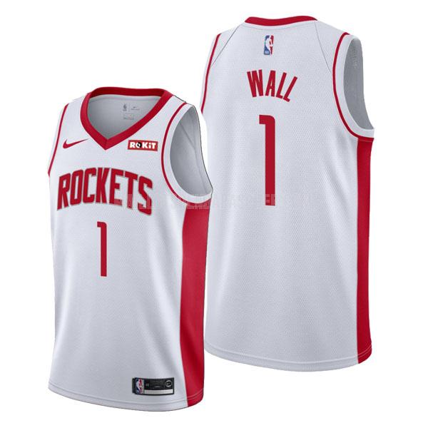 maillot nba homme de houston rockets john wall 1 blanc association 2020-21