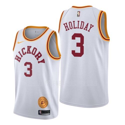 maillot nba homme de indiana pacers aaron holiday 3 blanc classique edition 2019-20