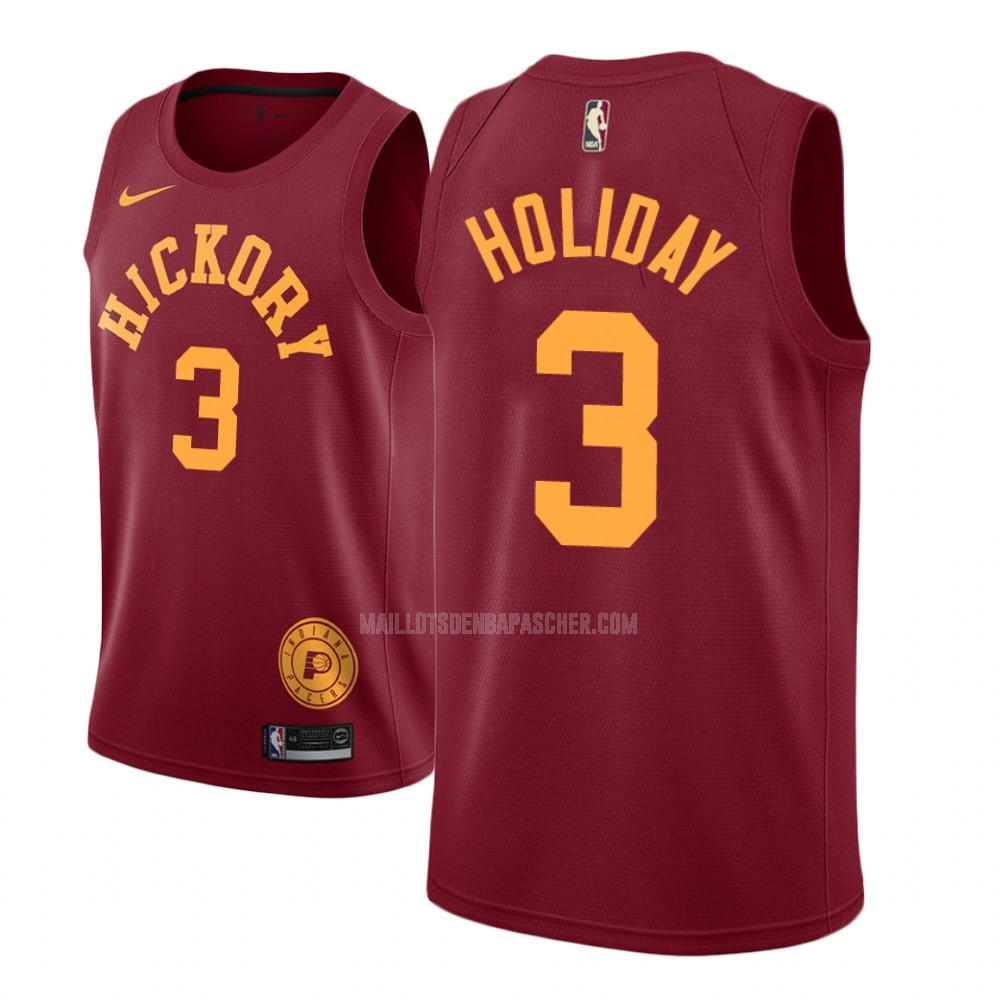 maillot nba homme de indiana pacers aaron holiday 3 rouge hardwood classic