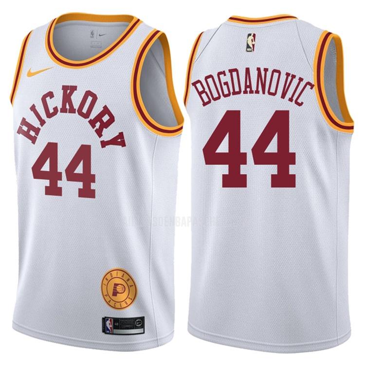 maillot nba homme de indiana pacers bojan bogdanovic 44 blanc hardwood classic 2017-18