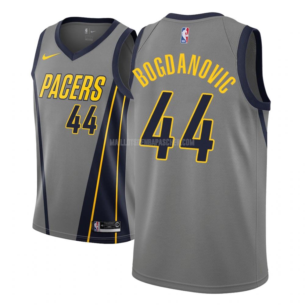 maillot nba homme de indiana pacers bojan bogdanovic 44 gris city edition