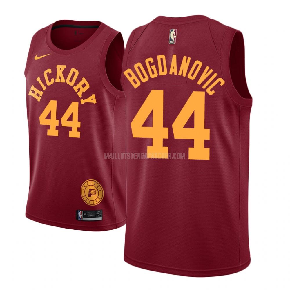 maillot nba homme de indiana pacers bojan bogdanovic 44 rouge hardwood classic