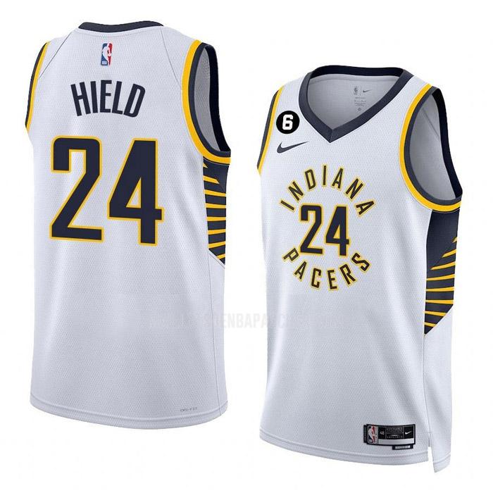 maillot nba homme de indiana pacers buddy hield 24 blanc association edition 2022-23