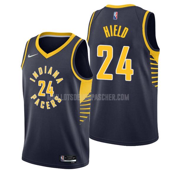 maillot nba homme de indiana pacers buddy hield 24 bleu marine icon edition 2022