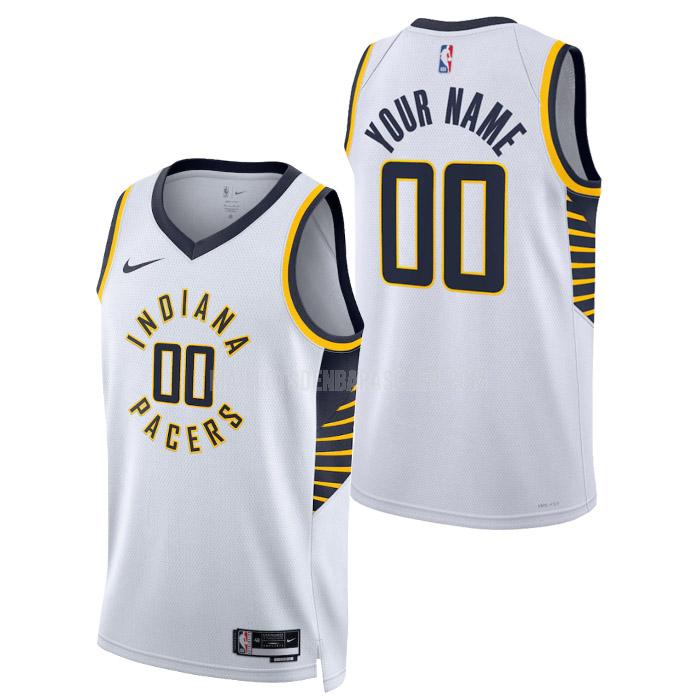 maillot nba homme de indiana pacers custom blanc association edition 2023