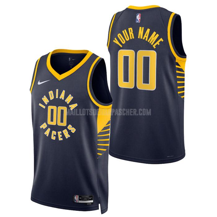 maillot nba homme de indiana pacers custom bleu marine icon edition 2023
