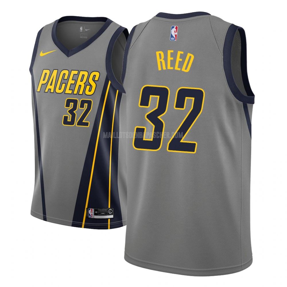 maillot nba homme de indiana pacers davon reed 32 gris city edition