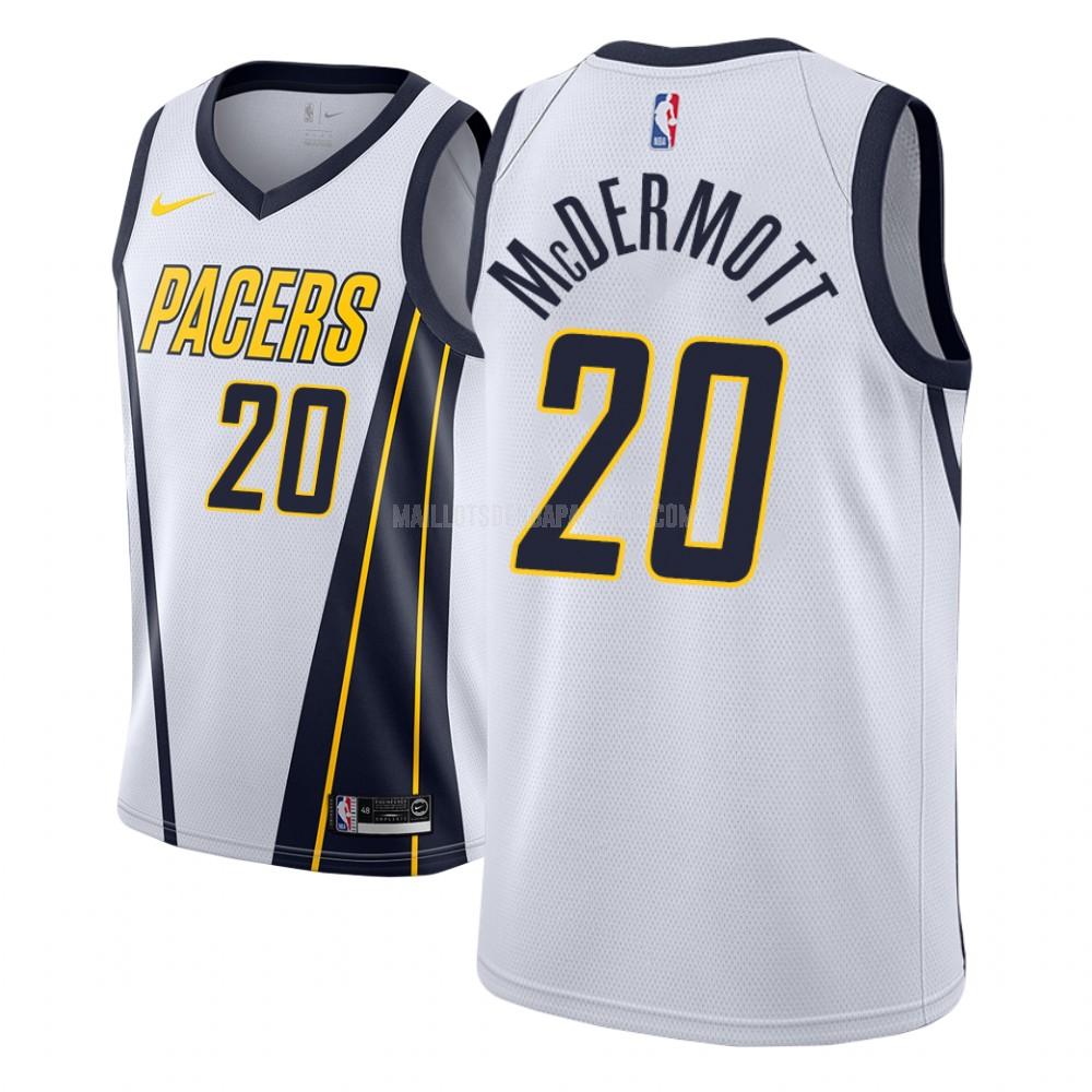 maillot nba homme de indiana pacers doug mcdermott 20 blanc earned version
