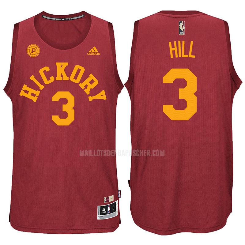 maillot nba homme de indiana pacers george hill 3 rouge hardwood classics