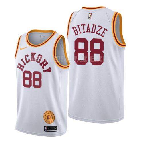 maillot nba homme de indiana pacers goga bitadze 88 blanc classique edition 2019-20