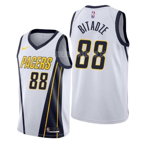 maillot nba homme de indiana pacers goga bitadze 88 blanc earned version