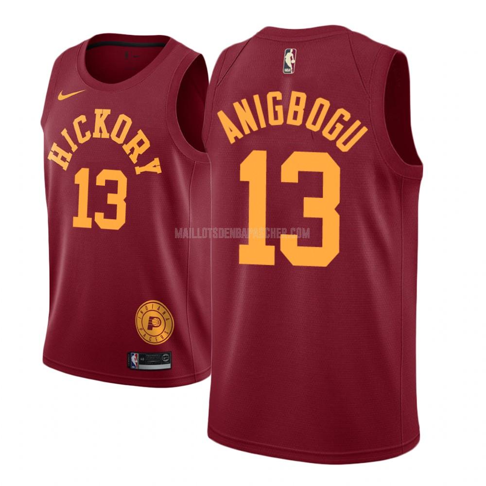 maillot nba homme de indiana pacers ike anigbogu 13 rouge hardwood classic