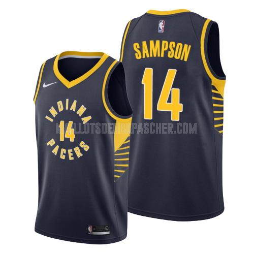 maillot nba homme de indiana pacers jakarr sampson 14 bleu marin icon