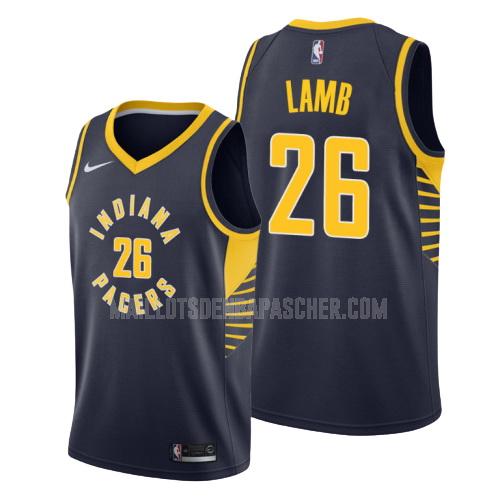 maillot nba homme de indiana pacers jeremy lamb 26 bleu marin icon