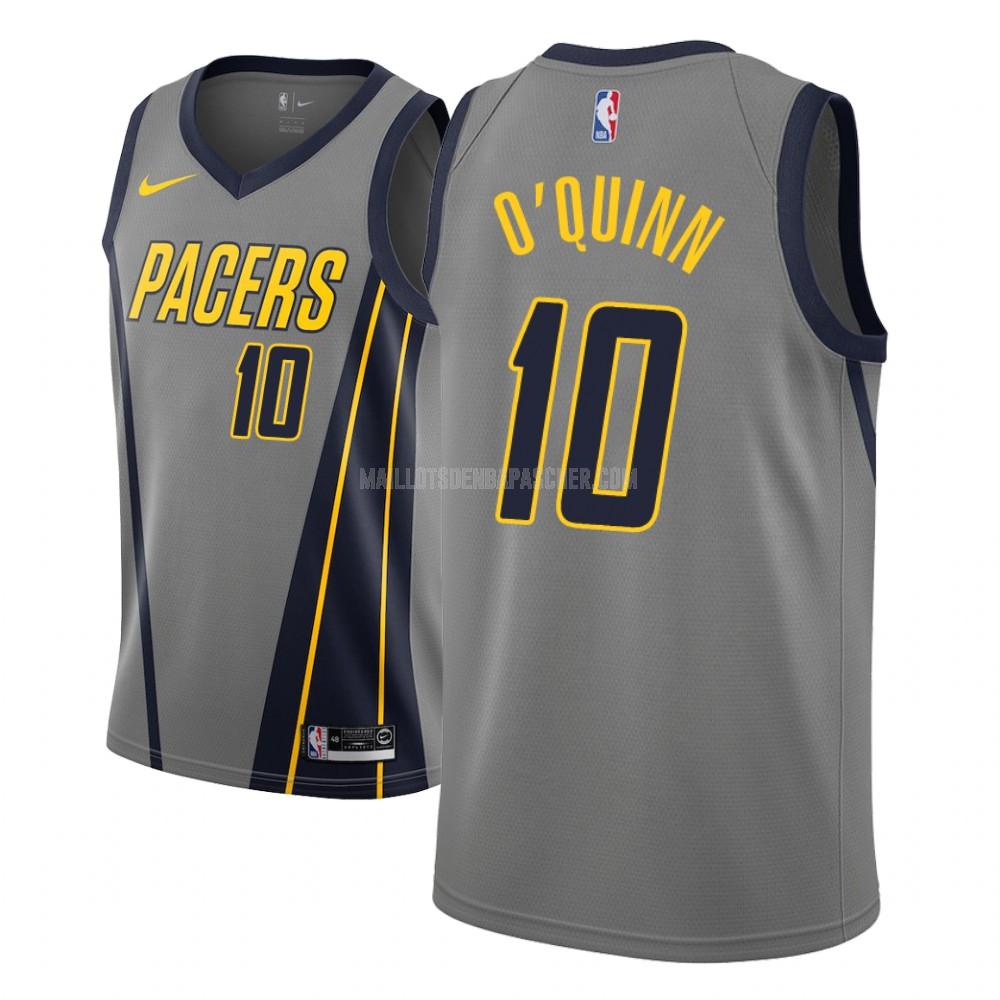 maillot nba homme de indiana pacers kyle o'quinn 10 gris city edition