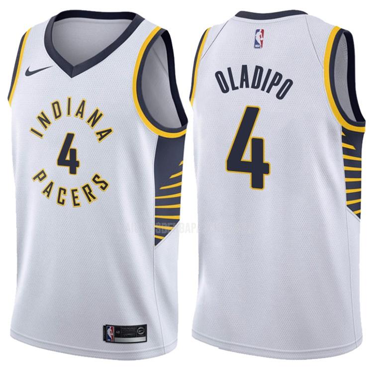 maillot nba homme de indiana pacers victor oladipo 4 blanc association