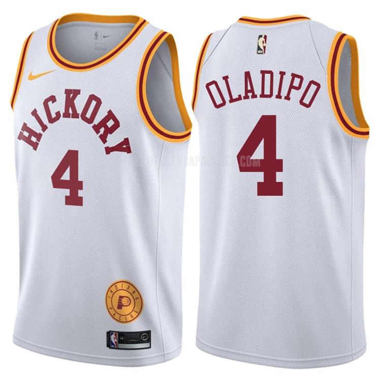 maillot nba homme de indiana pacers victor oladipo 4 blanc hardwood classic 2017-18