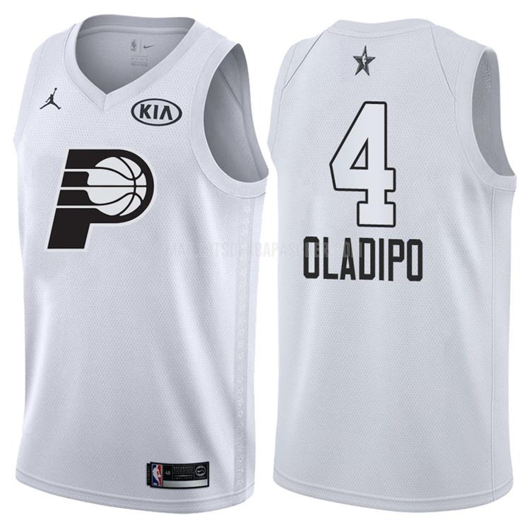 maillot nba homme de indiana pacers victor oladipo 4 blanc nba all-star 2018