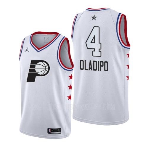 maillot nba homme de indiana pacers victor oladipo 4 blanc nba all-star 2019