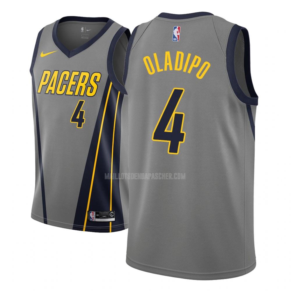maillot nba homme de indiana pacers victor oladipo 4 gris city edition