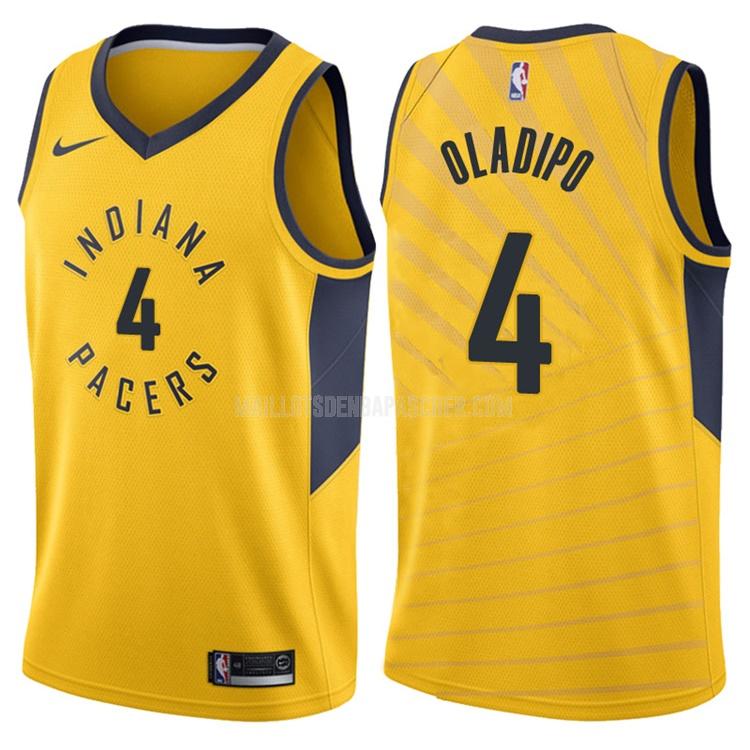 maillot nba homme de indiana pacers victor oladipo 4 jaune statement
