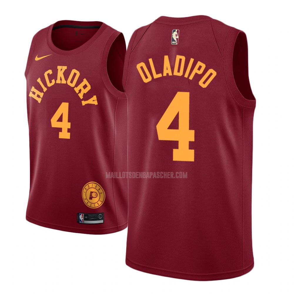 maillot nba homme de indiana pacers victor oladipo 4 rouge hardwood classic