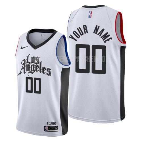 maillot nba homme de los angeles clippers custom blanc city edition 2019-20
