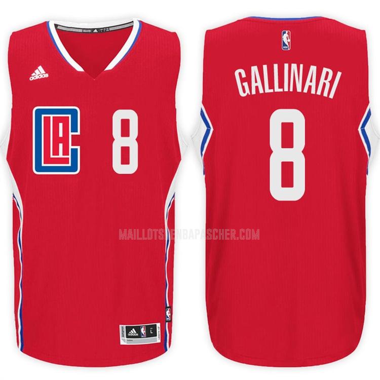 maillot nba homme de los angeles clippers danilo gallinar 8 rouge road