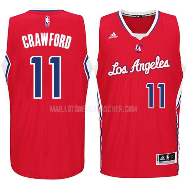 maillot nba homme de los angeles clippers jamal crawford 11 rouge road swingman 2014-15