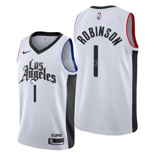 maillot nba homme de los angeles clippers jerome robinson 1 blanc city edition 2019-20