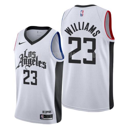 maillot nba homme de los angeles clippers lou williams 23 blanc city edition 2019-20