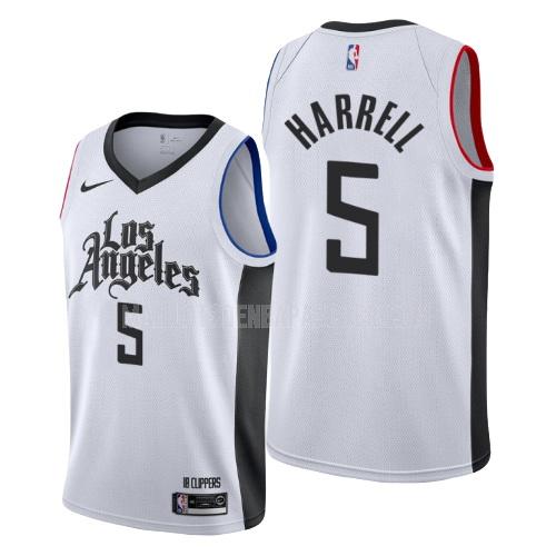 maillot nba homme de los angeles clippers montrezl harrell 5 blanc city edition 2019-20